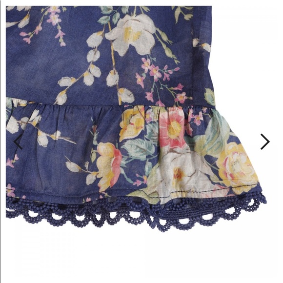 ZIMMERMANN GIRLS Blue Zinnia Ruffle Skirt 8,10 - Picture 4 of 5
